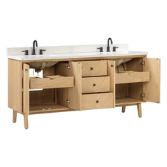 Adele 72 in. Double Sink Bathroom Vanity