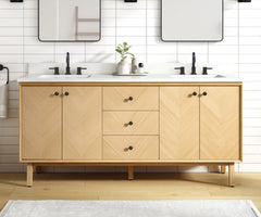 Adele 72 in. Double Sink Bathroom Vanity