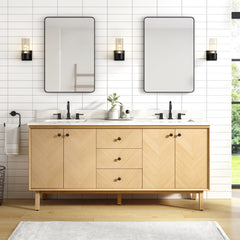 Adele 72 in. Double Sink Bathroom Vanity
