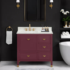 Alana 36 in. Left-Offset Single Sink Bathroom Vanity