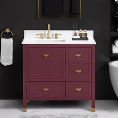 Alana 36 in. Left-Offset Single Sink Bathroom Vanity