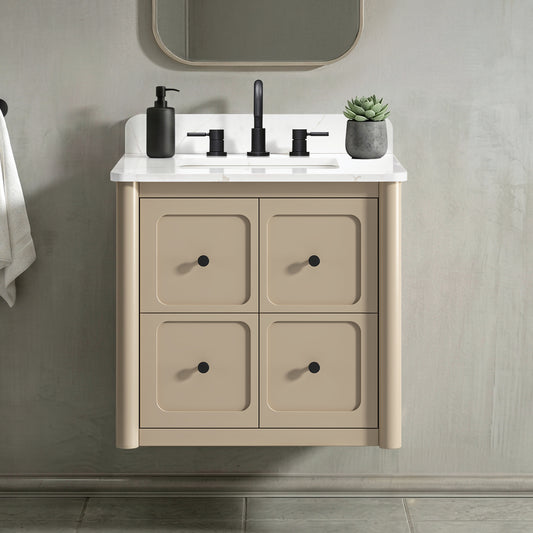 Ario 26 in. Single Sink Bathroom Vanity with Top