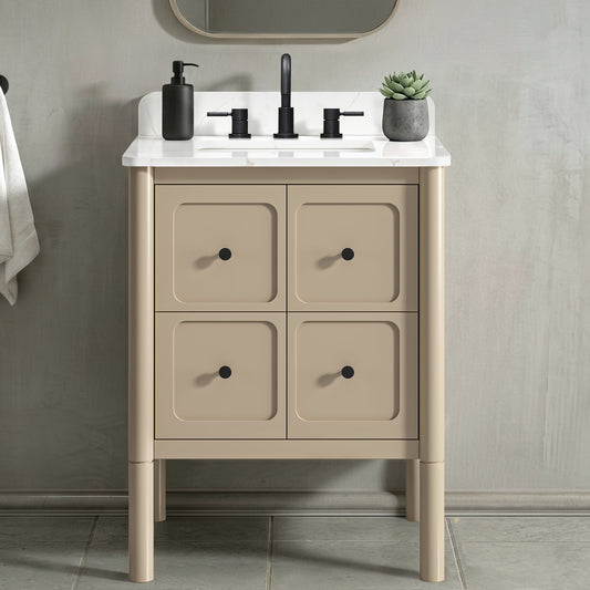 Ario 26 in. Single Sink Bathroom Vanity with Top