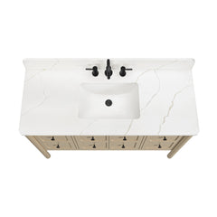 Ario 50 in. Single Sink Bathroom Vanity with Top