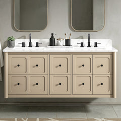 Ario 60 in. Double Sink Bathroom Vanity with Top