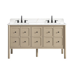 Ario 60 in. Double Sink Bathroom Vanity with Top