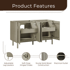 Blakely 60 in. Double Sink Bathroom Vanity