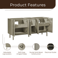 Blakely 72 in. Double Sink Bathroom Vanity