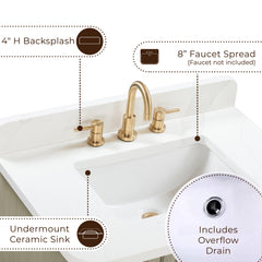 Blakely 30 in. Single Sink Bathroom Vanity