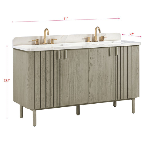 Blakely 60 in. Double Sink Bathroom Vanity