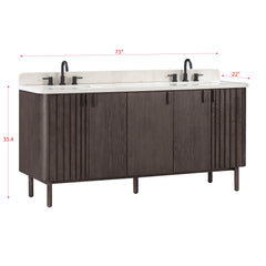 Blakely 72 in. Double Sink Bathroom Vanity