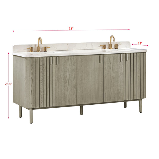 Blakely 72 in. Double Sink Bathroom Vanity