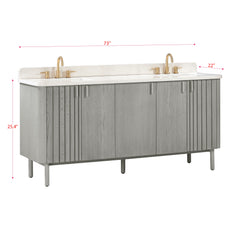 Blakely 72 in. Double Sink Bathroom Vanity