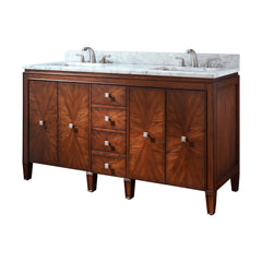 Brentwood 61 in. Double Sink Bathroom Vanity