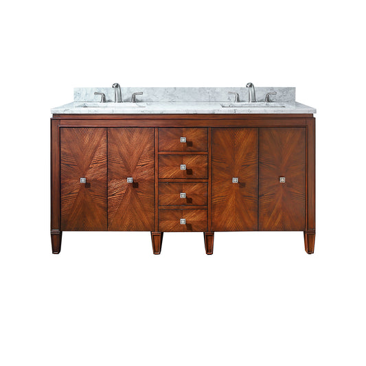 Brentwood 61 in. Double Sink Bathroom Vanity