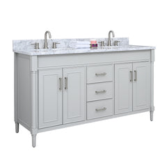 Bristol 60 in. Double Sink Bathroom Vanity