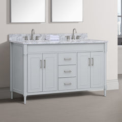 Bristol 60 in. Double Sink Bathroom Vanity