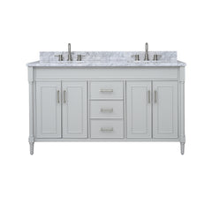 Bristol 60 in. Double Sink Bathroom Vanity