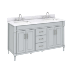 Bristol 60 in. Double Sink Bathroom Vanity