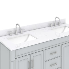 Bristol 60 in. Double Sink Bathroom Vanity