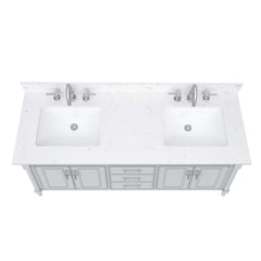 Bristol 60 in. Double Sink Bathroom Vanity
