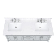 Bristol 60 in. Double Sink Bathroom Vanity