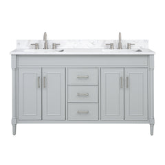 Bristol 60 in. Double Sink Bathroom Vanity