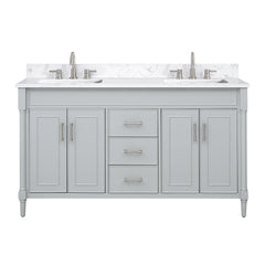 Bristol 60 in. Double Sink Bathroom Vanity