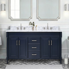 Bristol 60 in. Double Sink Bathroom Vanity