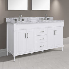 Bristol 60 in. Double Sink Bathroom Vanity