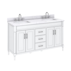 Bristol 60 in. Double Sink Bathroom Vanity
