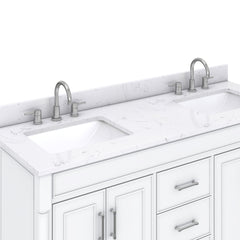 Bristol 60 in. Double Sink Bathroom Vanity