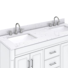 Bristol 60 in. Double Sink Bathroom Vanity