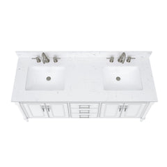 Bristol 60 in. Double Sink Bathroom Vanity