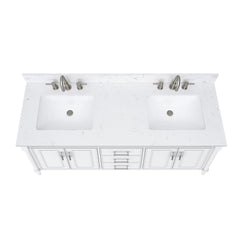 Bristol 60 in. Double Sink Bathroom Vanity