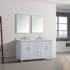 Bristol 60 in. Double Sink Bathroom Vanity