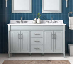 Bristol 60 in. Double Sink Bathroom Vanity