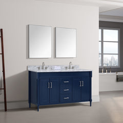 Bristol 60 in. Double Sink Bathroom Vanity