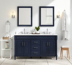 Bristol 60 in. Double Sink Bathroom Vanity