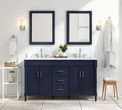 Bristol 60 in. Double Sink Bathroom Vanity