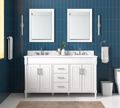 Bristol 60 in. Double Sink Bathroom Vanity