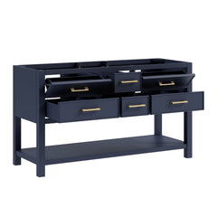 Brooks 60 in. Double Sink Bathroom Vanity