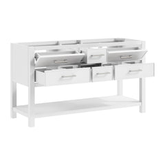 Brooks 60 in. Double Sink Bathroom Vanity