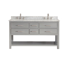 Brooks 60 in. Double Sink Bathroom Vanity