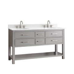 Brooks 60 in. Double Sink Bathroom Vanity