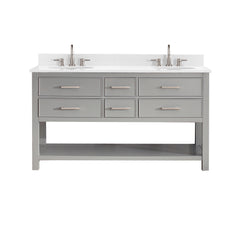 Brooks 60 in. Double Sink Bathroom Vanity