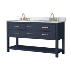 Brooks 60 in. Double Sink Bathroom Vanity