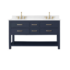 Brooks 60 in. Double Sink Bathroom Vanity