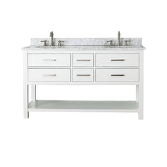 Brooks 60 in. Double Sink Bathroom Vanity