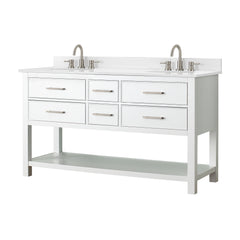 Brooks 60 in. Double Sink Bathroom Vanity